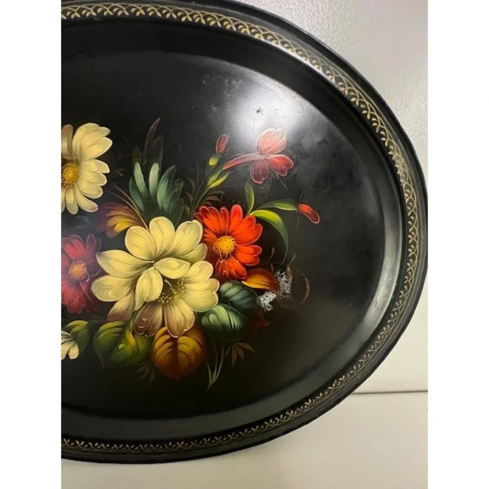 Handmade vintage zhostovo